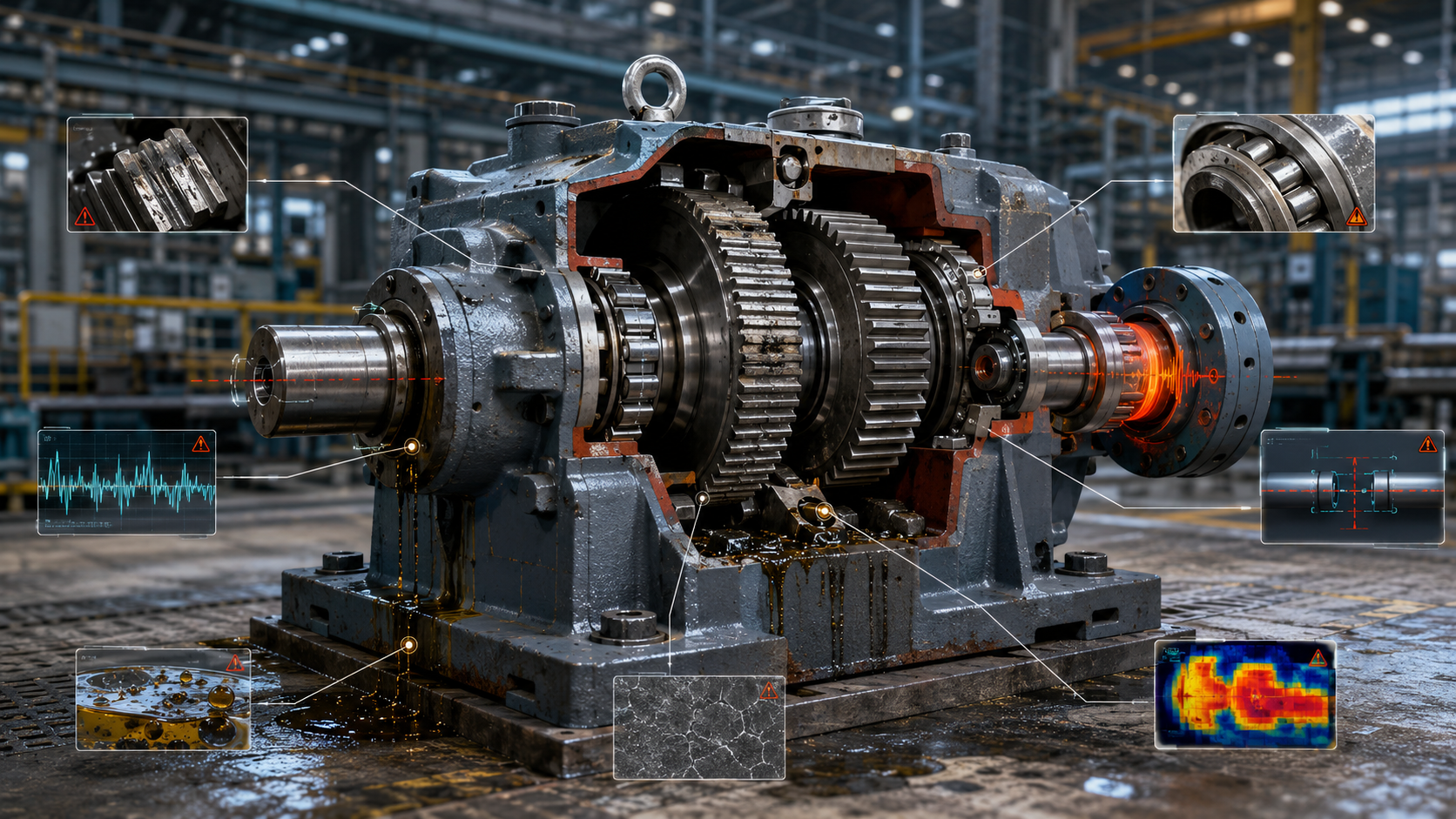 Top 10 Industrial Gearbox Faults That Can Lead to Downtime