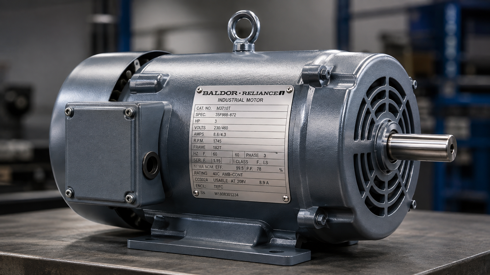 How to Read a Baldor Motor Nameplate and Choose the Correct Replacement