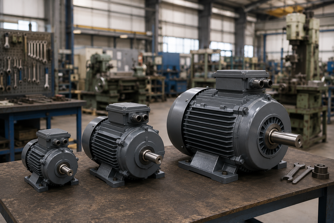 AC Electric Motors for Small Workshops and Industrial Sites