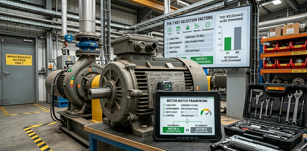 How to Choose the Right Motor for Your Application: A Practical Framework for Engineers & Maintenance Planners