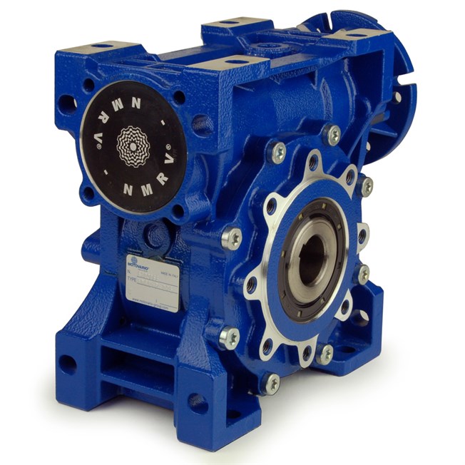 NMRV-P063 100:1 Worm Gearbox - 25mm Hollow Output Bore, IEC 71 Input, Aluminium