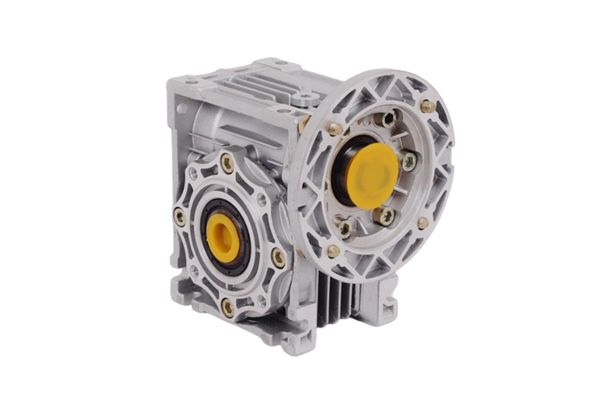 UMSG75 80:1 Worm Gearbox - 28mm Hollow Output Bore, IEC 71/80/90/100/112 Input, Aluminium